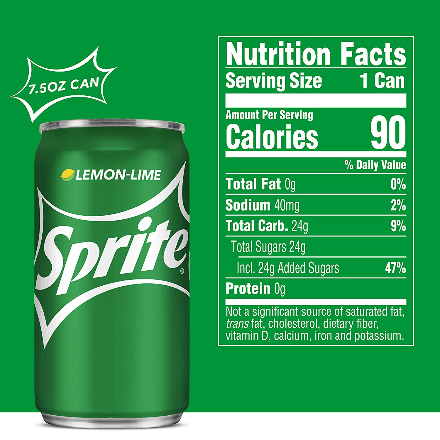 Sprite Lemon Lime Soda Soft Drinks, 7.5 fl oz, 6 Pack - Image 4